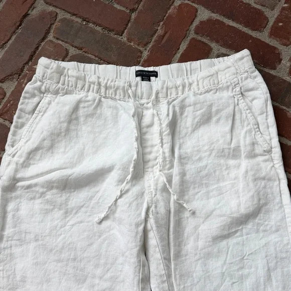Saks Fifth Avenue White Linen Pants - Picture 3 of 5